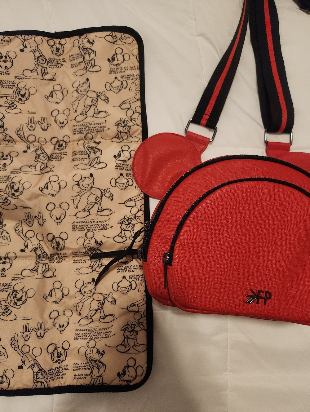 Freshly Picked Rouge Mickey Anaheim Crossbody Diaper Bag - Picture 7 of 7